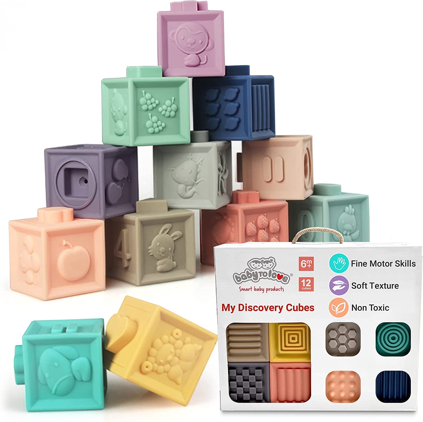 12 CUBOS SUAVES EDUCATIVOS