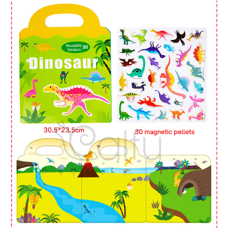 Libro de Stickers magnéticos reutilizables (Variedades)