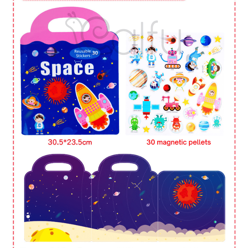 Libro de Stickers magnéticos reutilizables (Variedades)