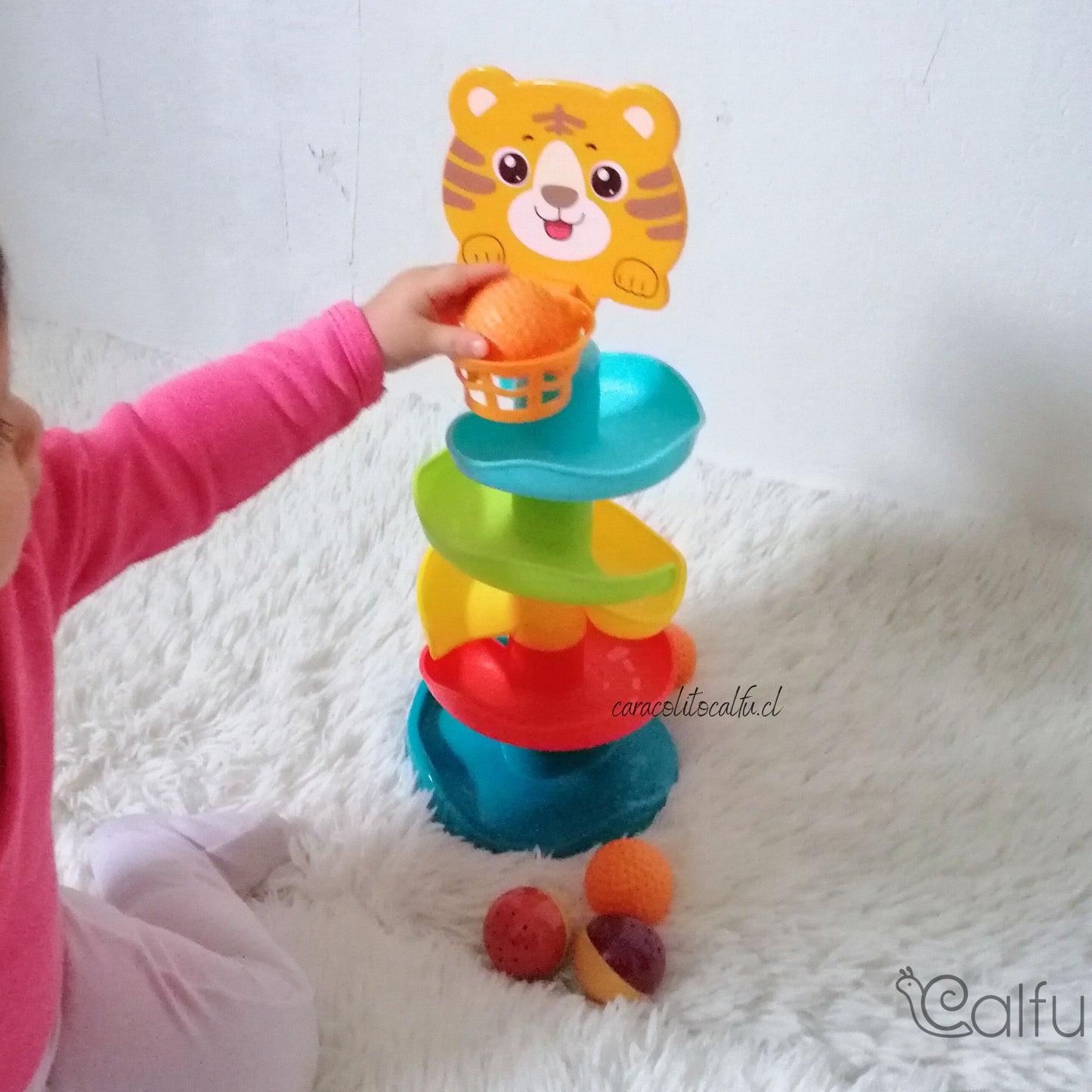 Tobogán Tigre Encestador: Diversión y Aprendizaje en Bolas Rodantes