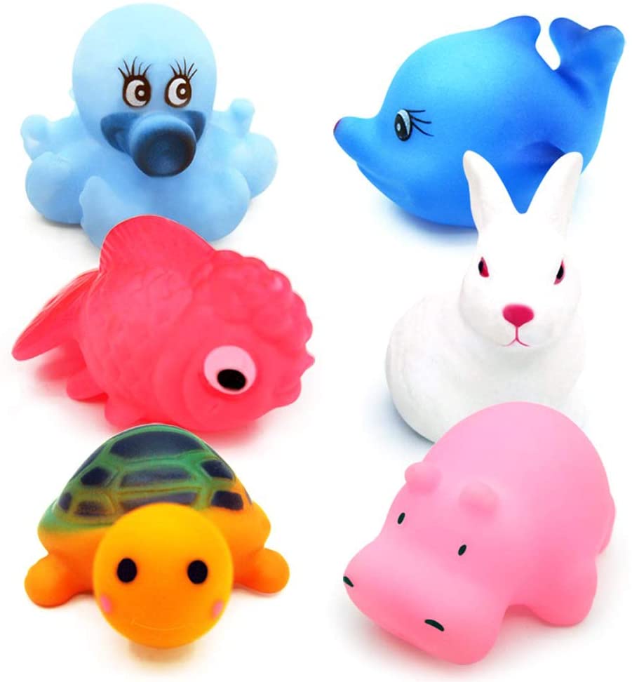 Set 10 Juguetes de goma para la Hora del Baño
