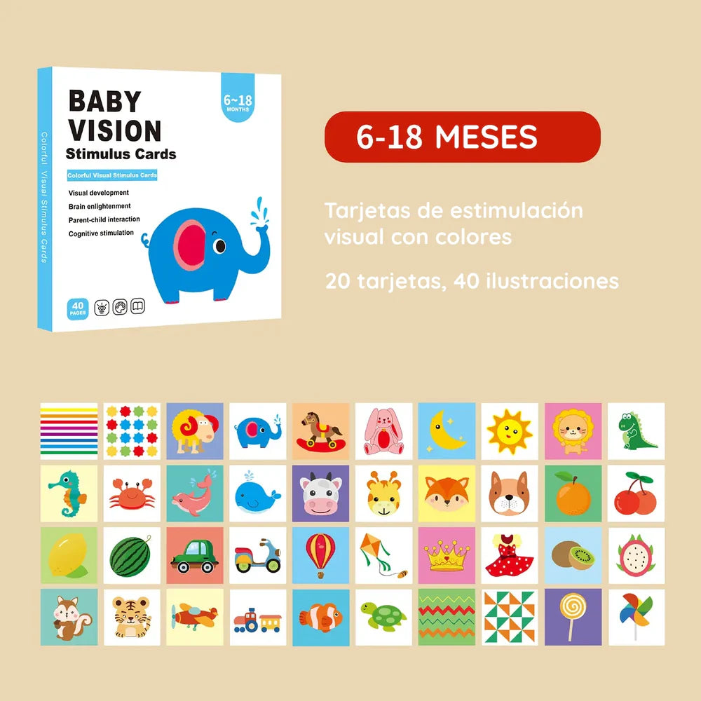 Tarjetas de Estimulación Visual 6 a 18 meses