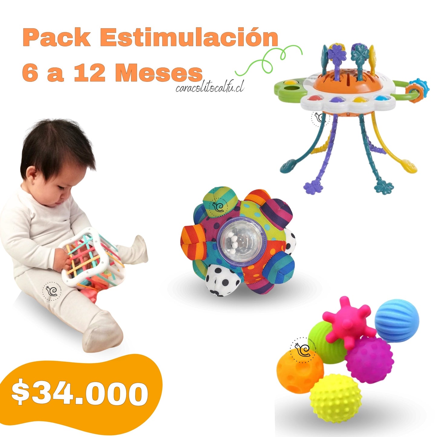 Pack Estimulación Completo: Exploración y Descubrimiento para Bebés 6-12 Meses