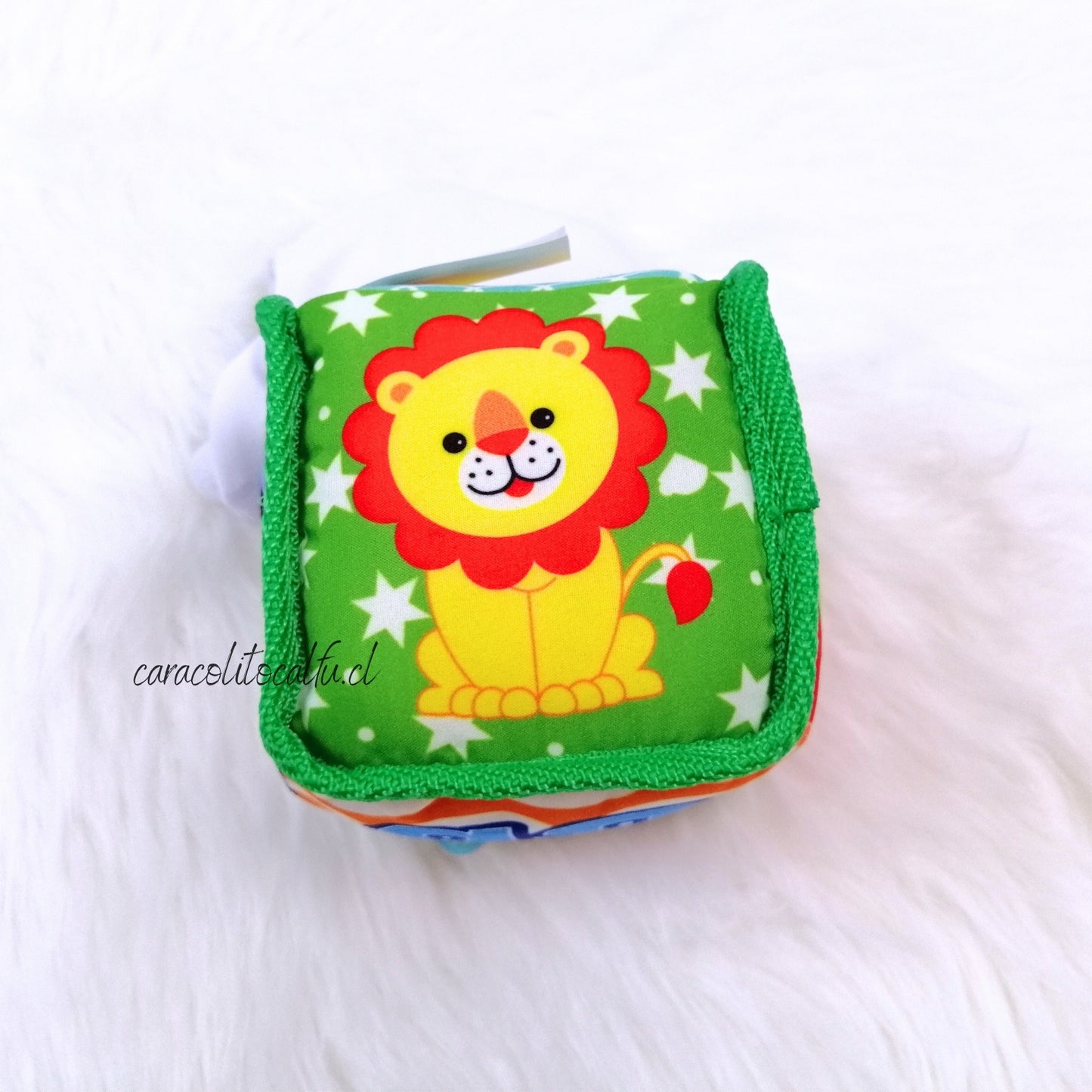 Pack Sensorial para Bebé – Cubo y Pelota de Tela con Colores y Texturas