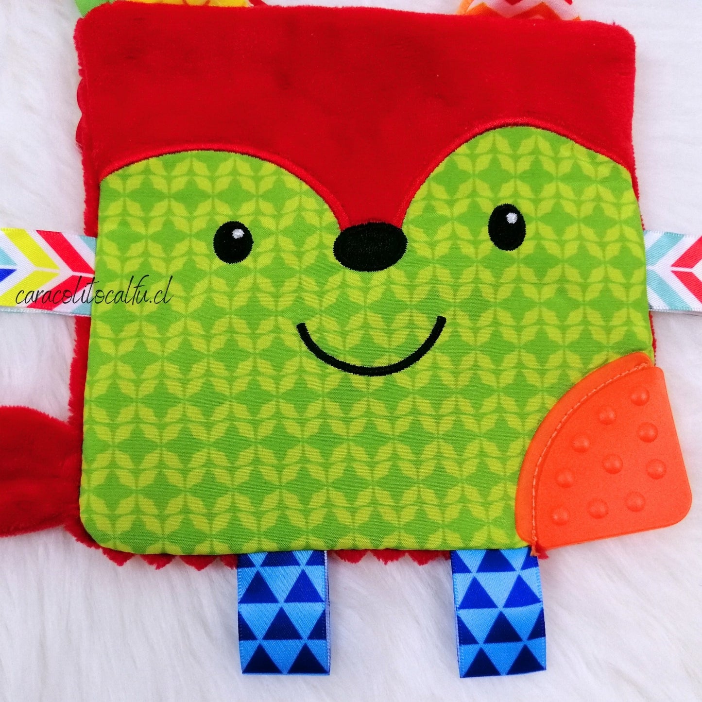 Paño Sensorial para Bebé con Mordedor – Zorrito