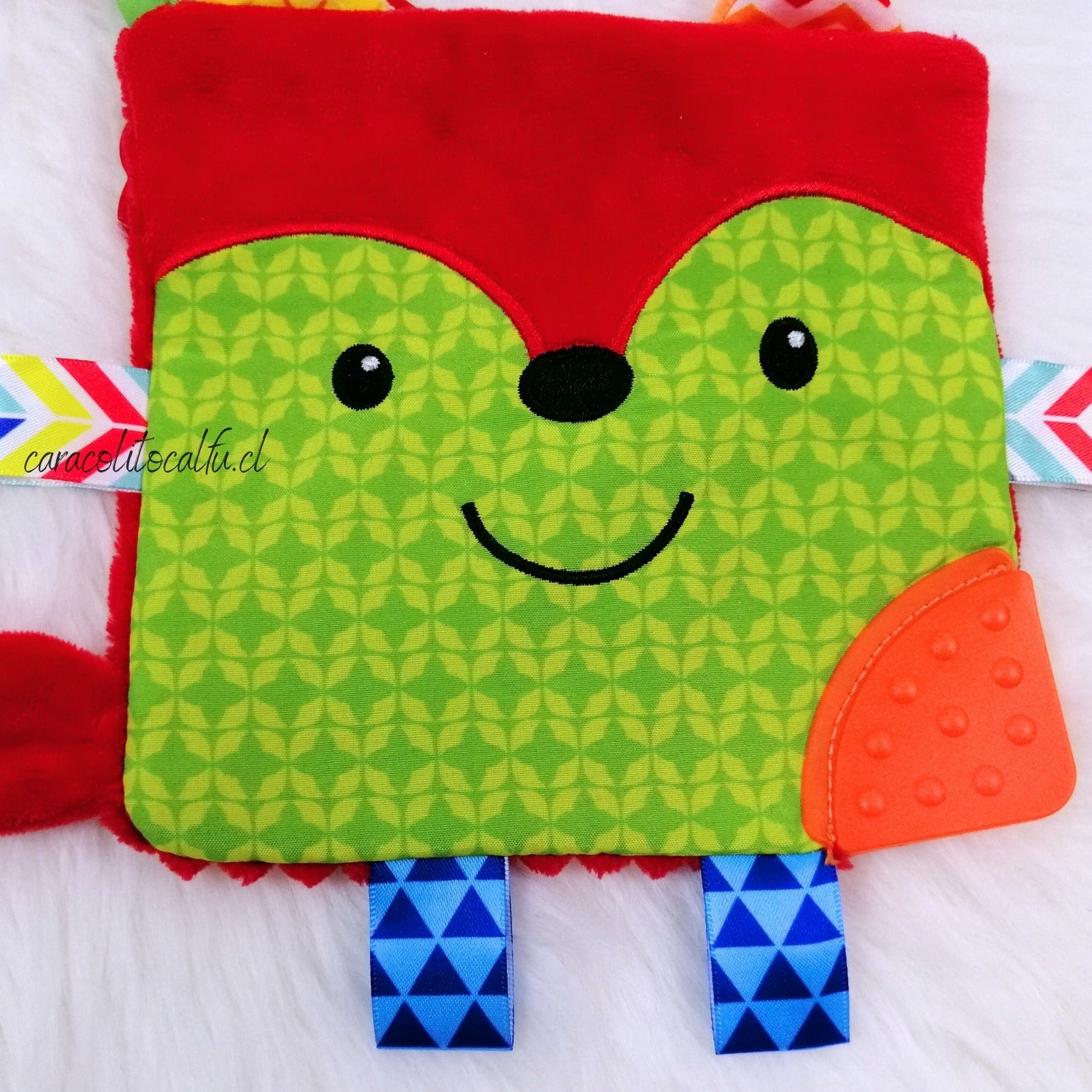 Paño Sensorial para Bebé con Mordedor – Zorrito