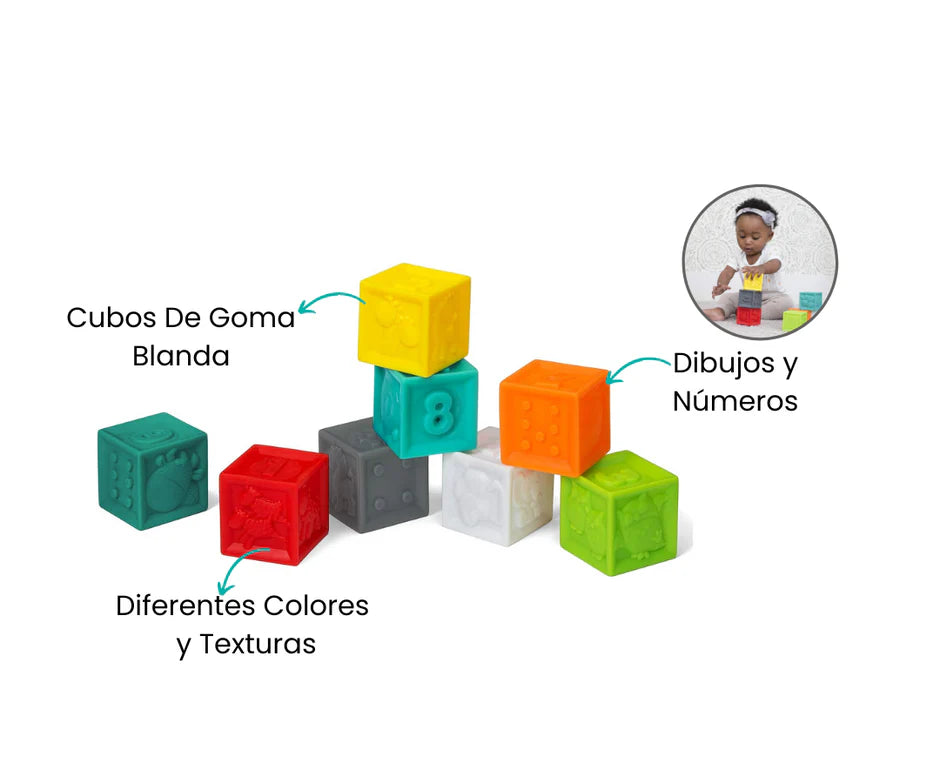 Set 8 Cubos de Goma Gigantes
