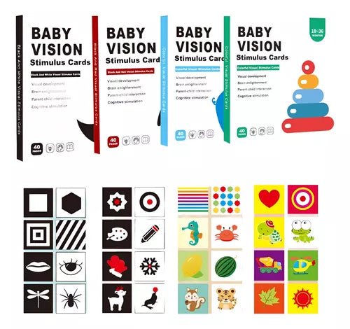 Completo Set Tarjetas de Estimulación Visual 0 a 36 meses