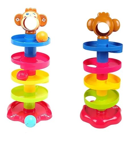 Juego En Forma De Torre Tobogán Para Lanzar Pelota Roll Ball