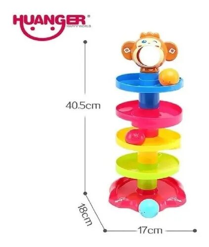 Juego En Forma De Torre Tobogán Para Lanzar Pelota Roll Ball