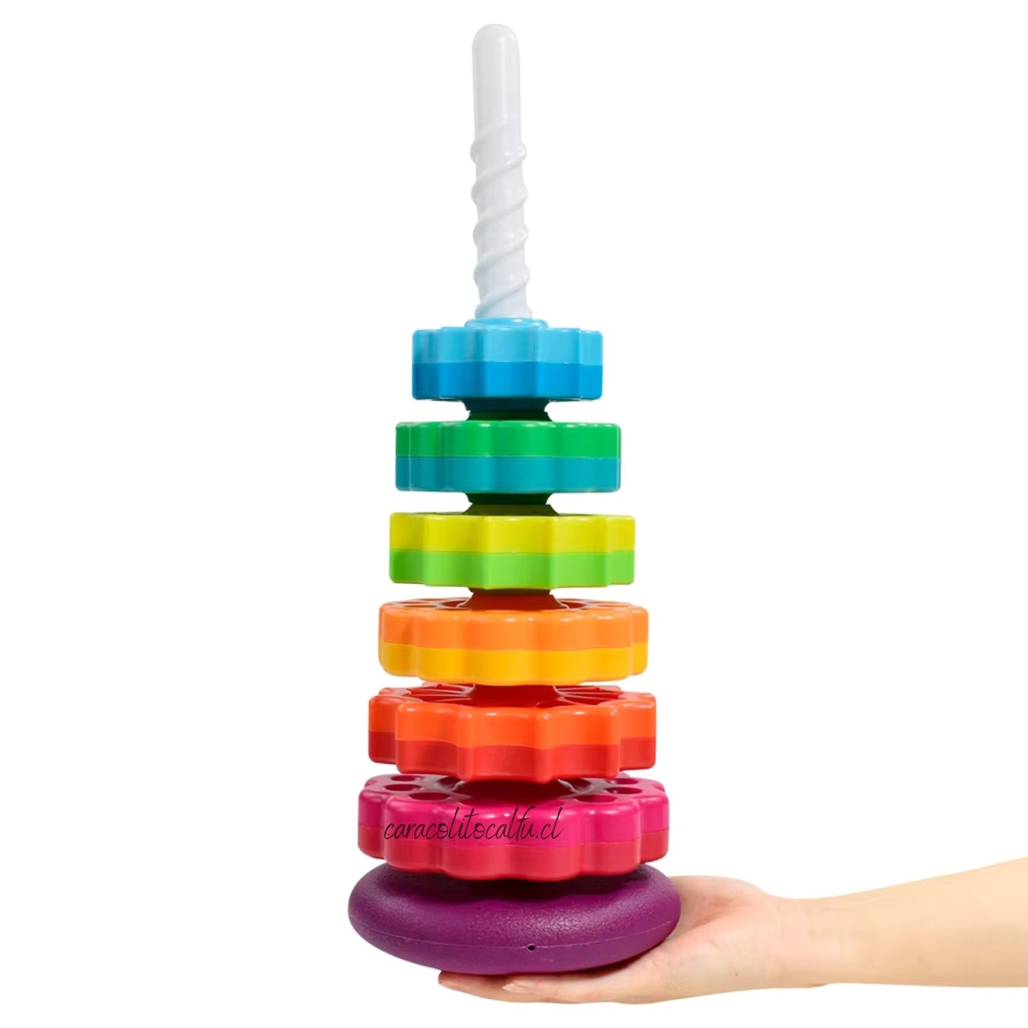 Juguete Apilable Torre Giratoria Rainbow