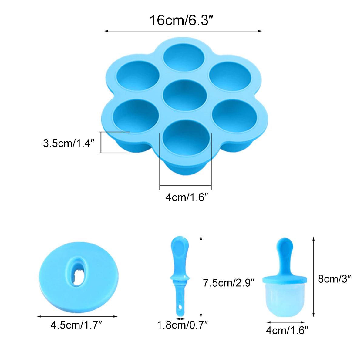 Molde Silicona Para Helados