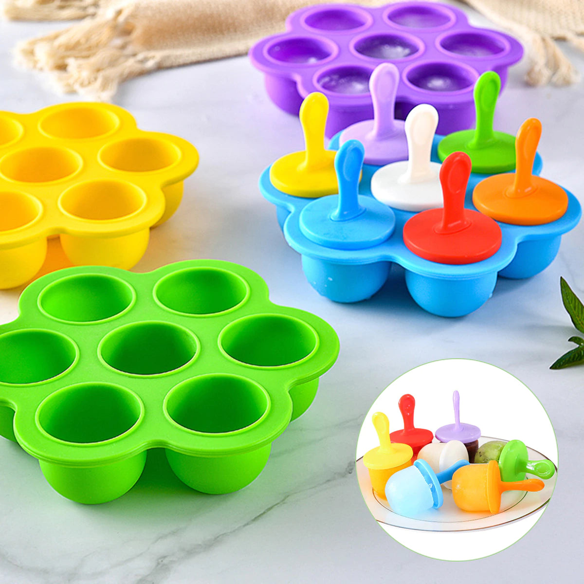 Molde Silicona Para Helados