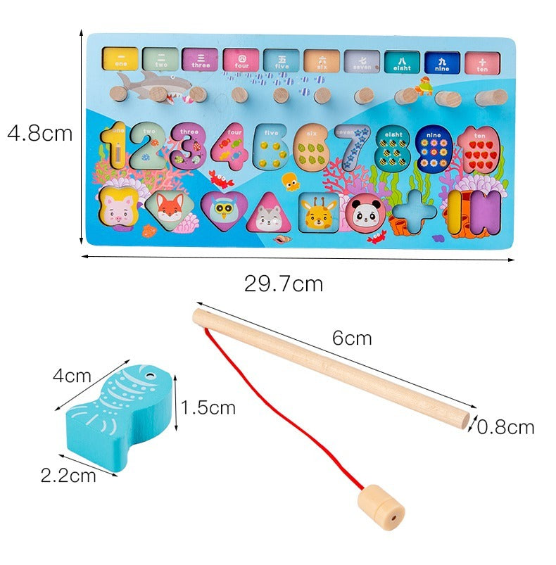 Tablero Madera 5 en 1 para bebé y niños
