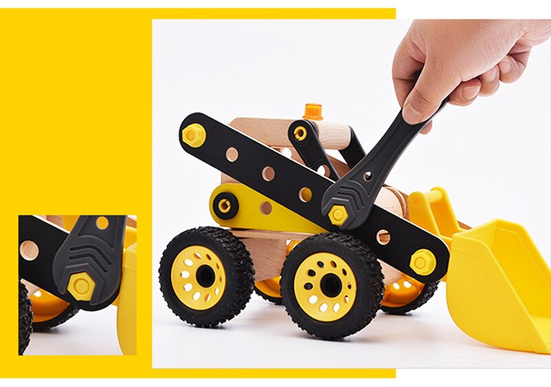 Excavadora armable para niños