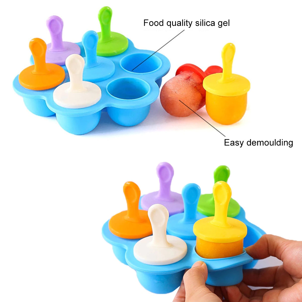 Molde Silicona Para Helados