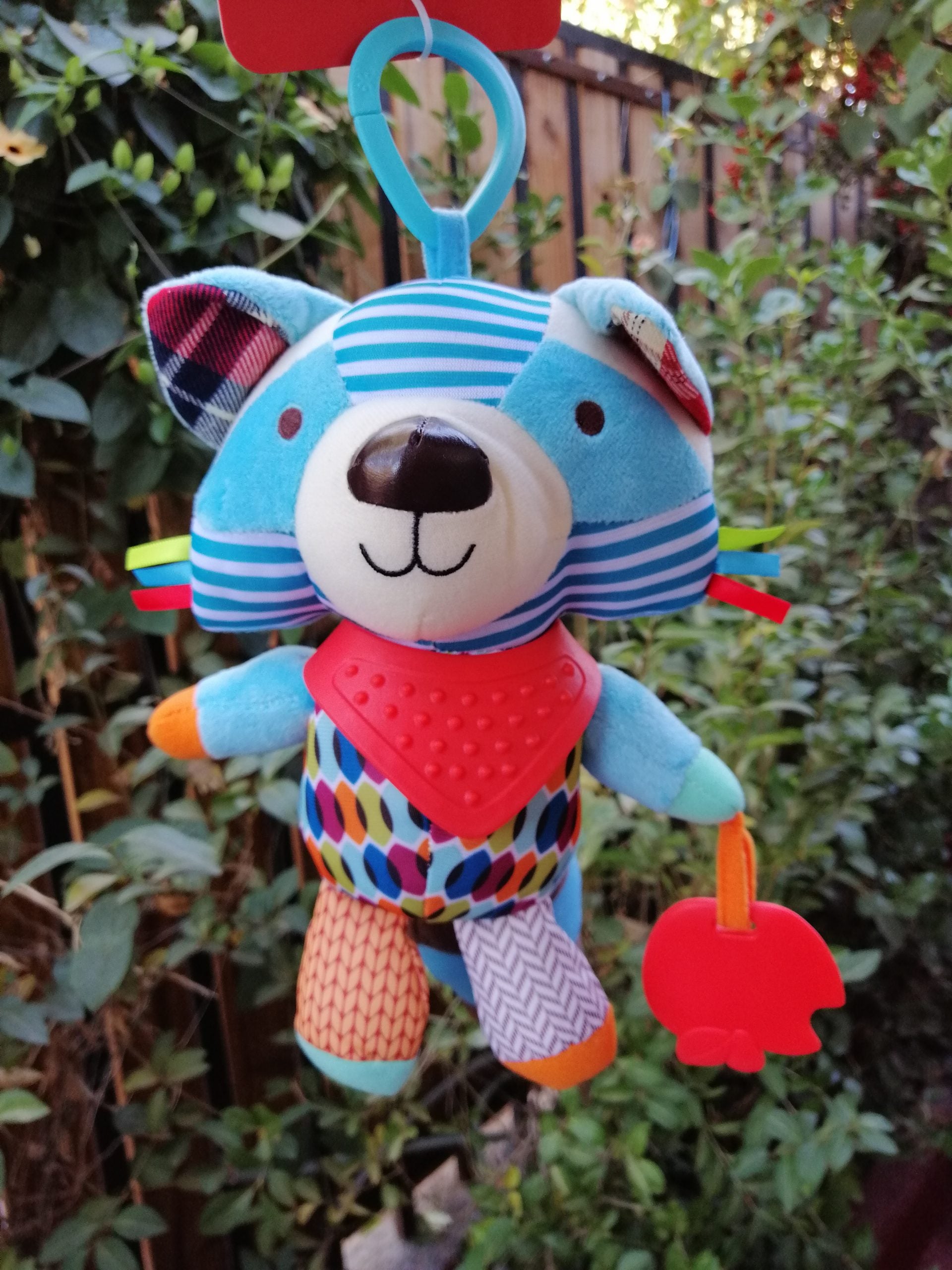 Peluche Estimulación para bebé diseño Mapache