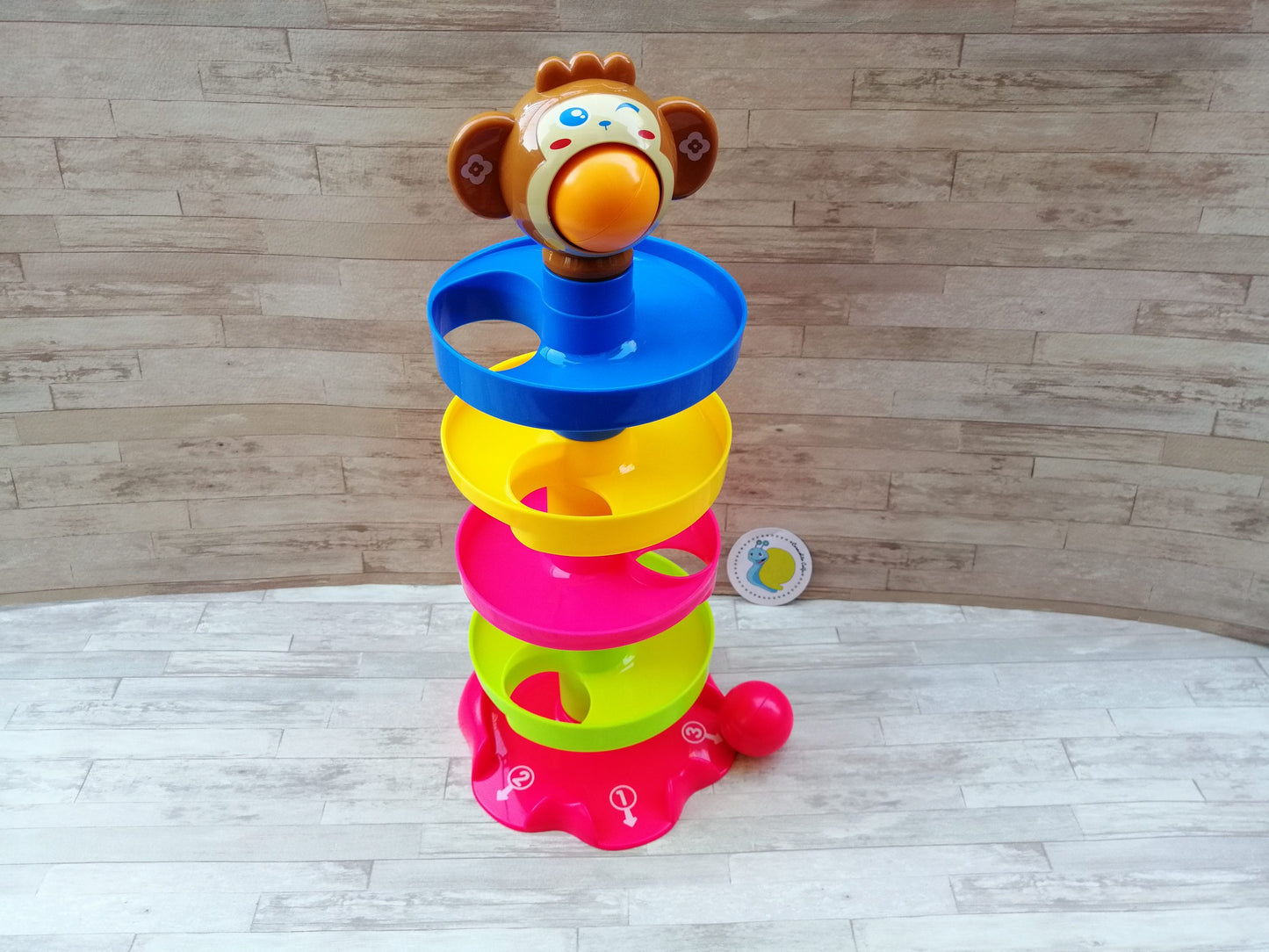 Juego En Forma De Torre Tobogán Para Lanzar Pelota Roll Ball