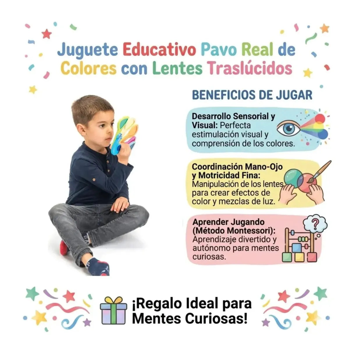 Pavo Real Arcoiris Sensorial