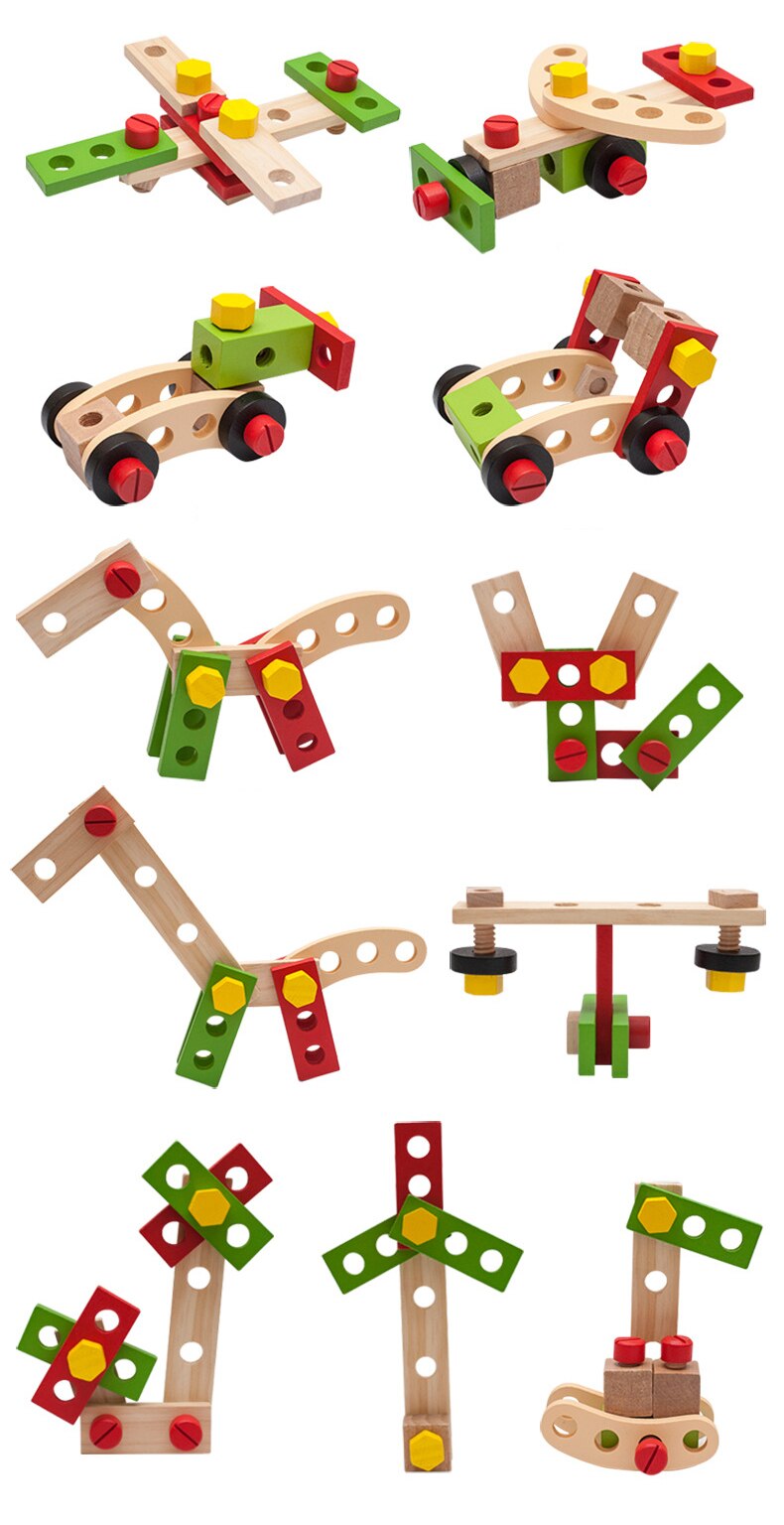 Set de Construccion Mecano de Madera