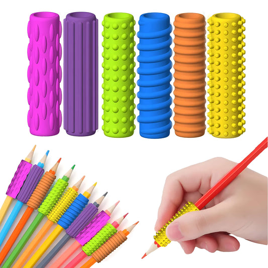 Agarres Sensoriales para Lápiz – Set de 14 Piezas