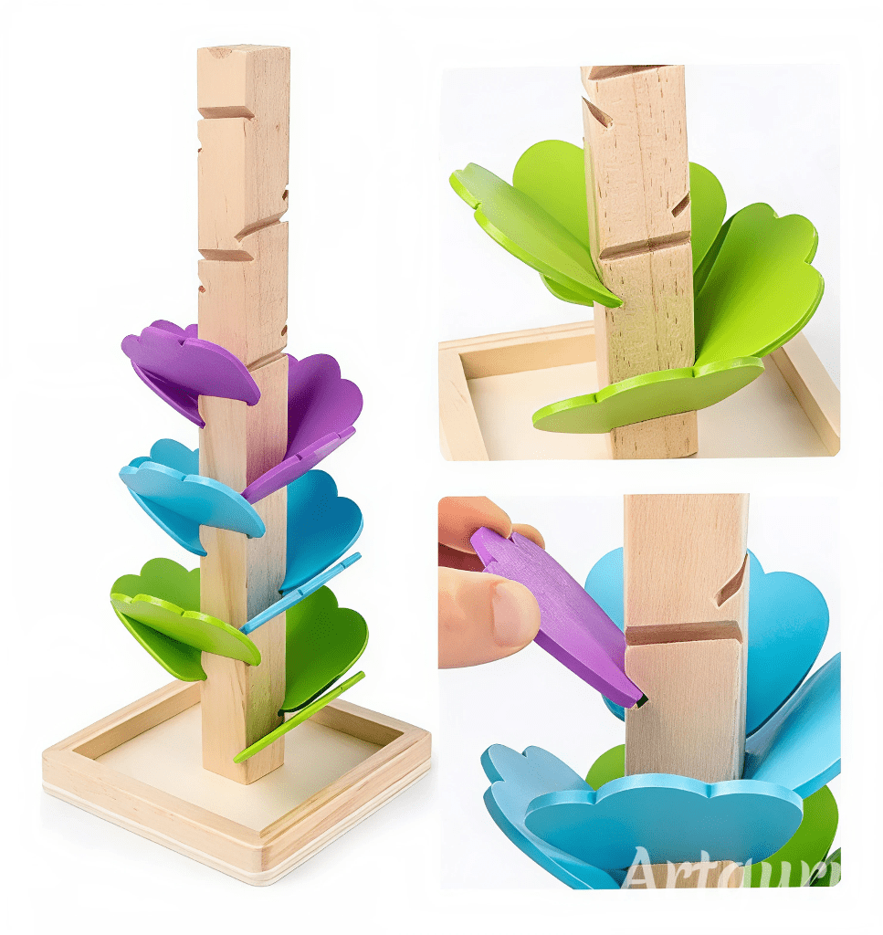 Arbol Espiral Musical de Madera