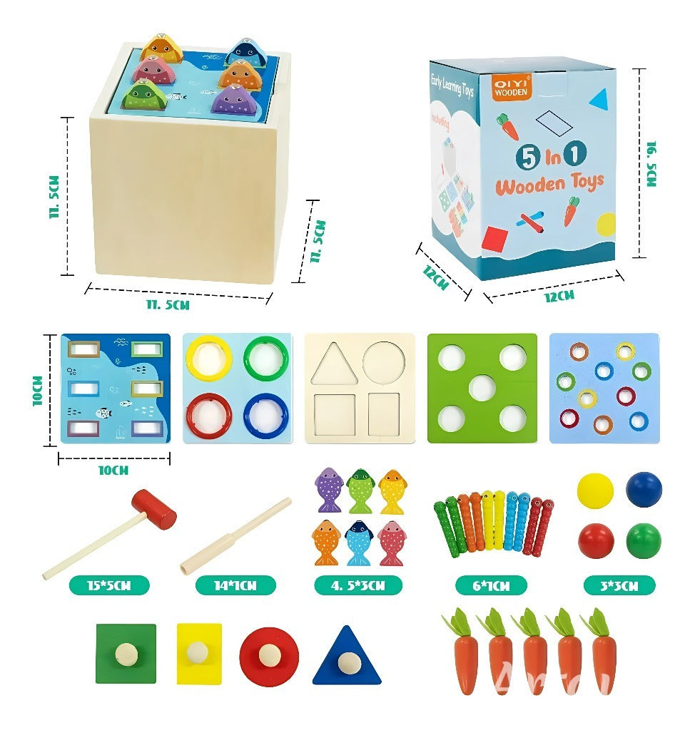 Caja multiactividades 5 en 1