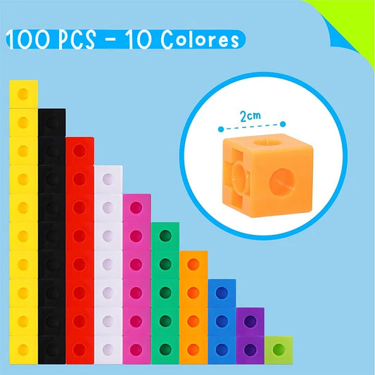 100 Cubos multiencaje Unifix