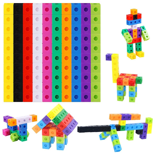 100 Cubos multiencaje Unifix