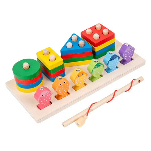Juego De Pesca Magnético Y Encaje de Madera