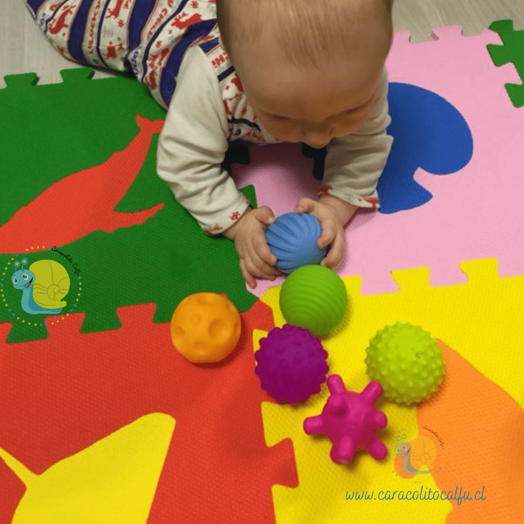 Set Sensorial Arcoíris: 6 Pelotas Texturizadas