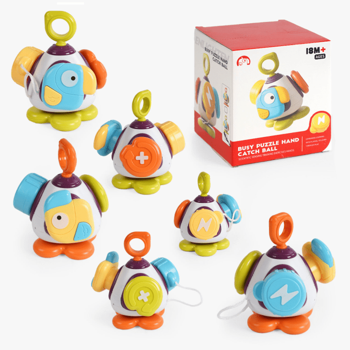 Juguete Sonajero Sensorial Pájaro 5 en 1