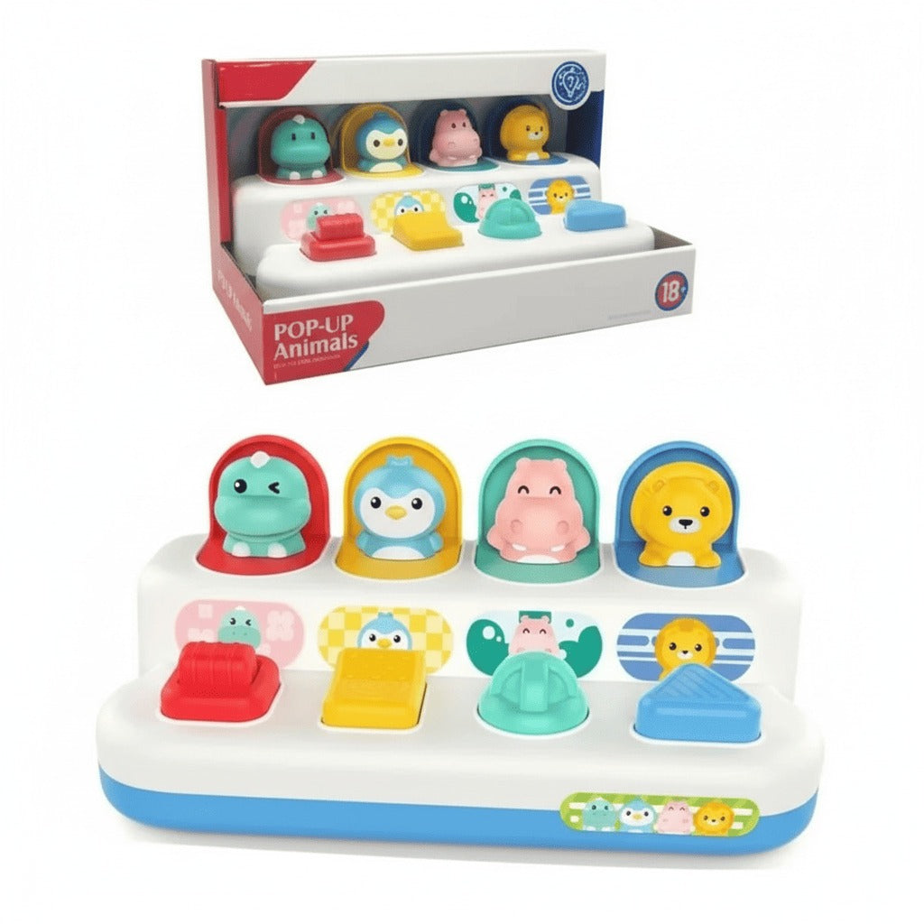 Juguete Pop-Up Animalitos para Bebé