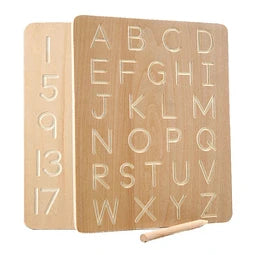 Grafomotricidad: Tablero de Números y Letras
