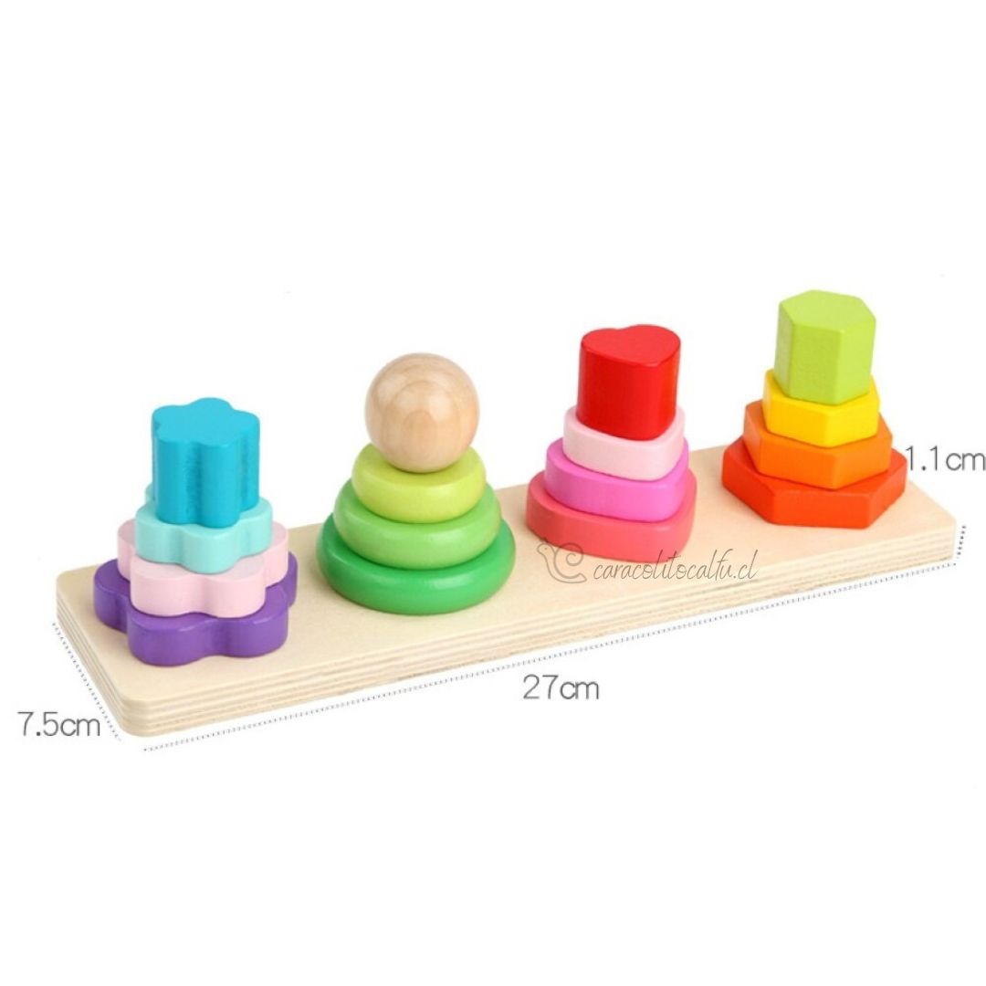 Torre Encajable Multiforma: Estimulación y Aprendizaje