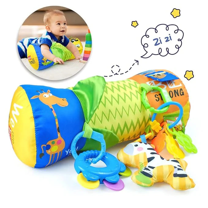 Cojin de Estimulacion Tummy Time Interactivo Verde