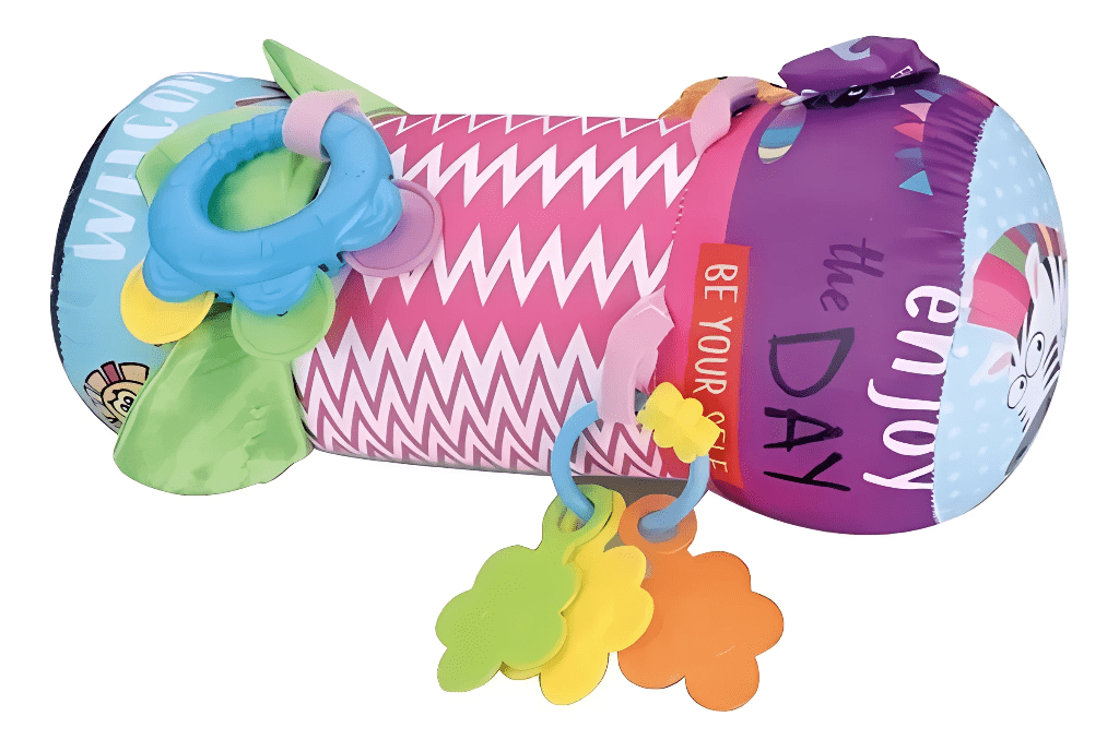 Cojin de Estimulacion Tummy Time Interactivo Rosado