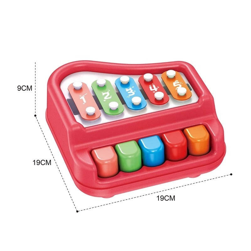 Metalófono + Piano Infantil